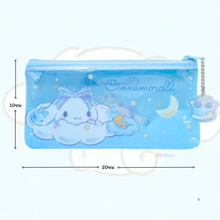 กระเป๋าดินสอ ลายลิขสิทธิ์แท้ รุ่น B0015 ขนาด10*20ซม.เนื้อพลาสติกใส PVC พิมพ์ลาย กระเป๋าเบ็ดเตล็ด