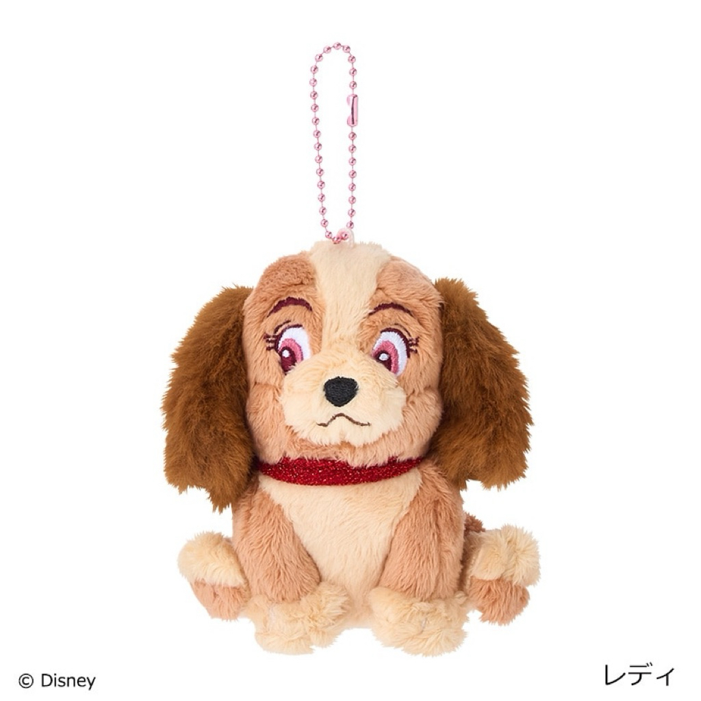 พวงกุญแจ Lady and the Tramp Ball Chain Mascot Pink