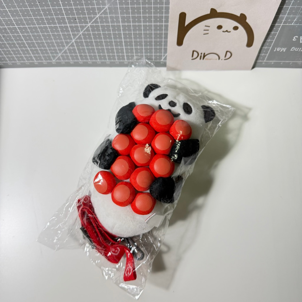 กระเป๋าตุ๊กตานุ่มนิ่ม ลายน้องแพนด้า 🐼🍣 งานของพรีเมียมร้าน Sushiro Sushi (ซูชิโร่ ซูชิ) ใส่บัตร/ป้าย 