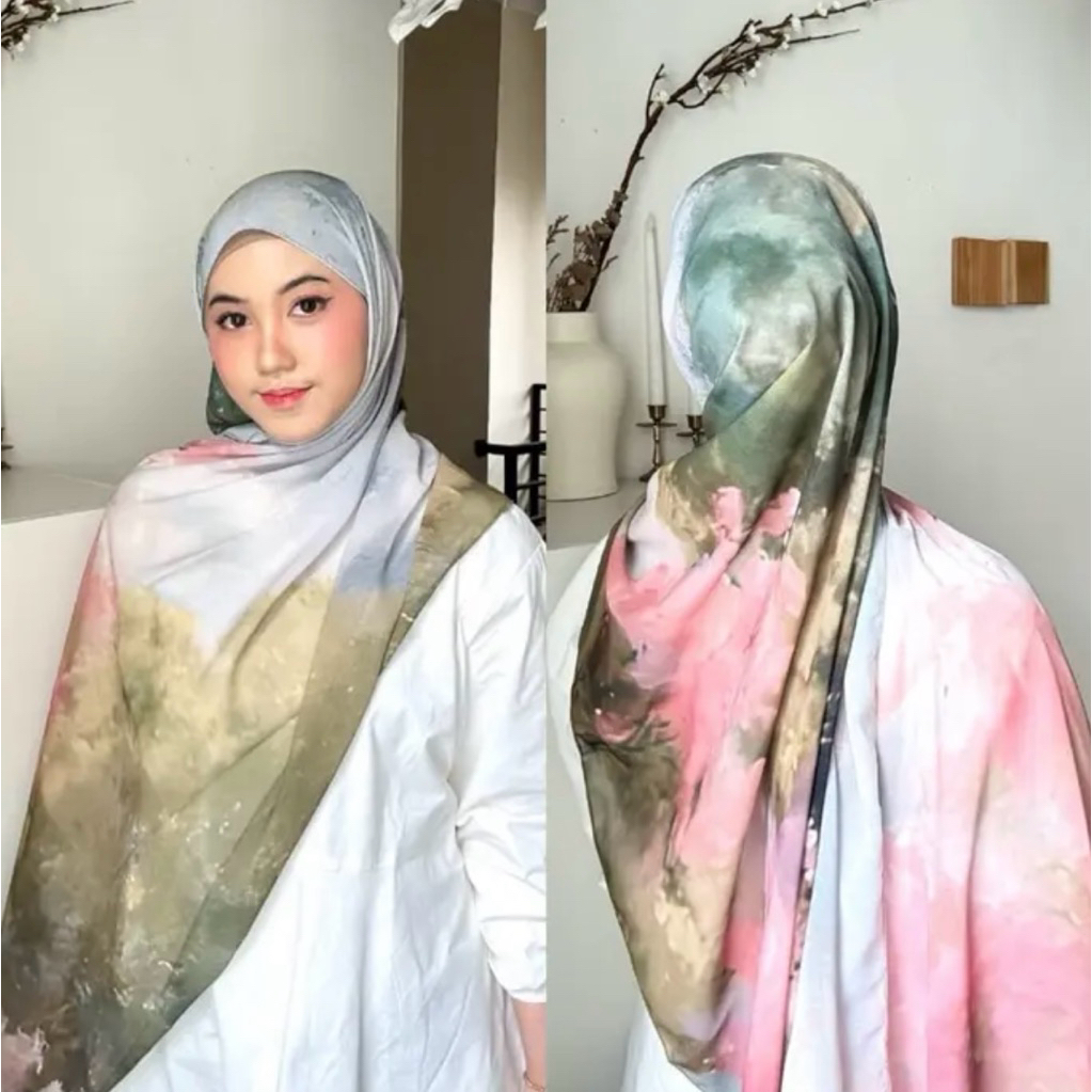 ผ้าคลุมชีฟองสกรีนลาย ผ้าพริ้วใส่สบายไม่เป็นขน