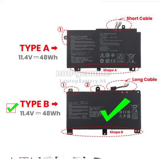 B31N1726 is suitable for ASUS Tianxuan 1st generation FA506 FA506I/Q/IV/IU/II/IC/QE batteries