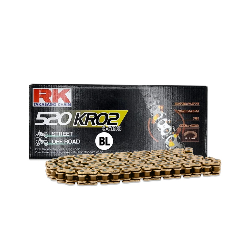 โซ่ RK 520 O RING 520KRO2-120L สีทอง