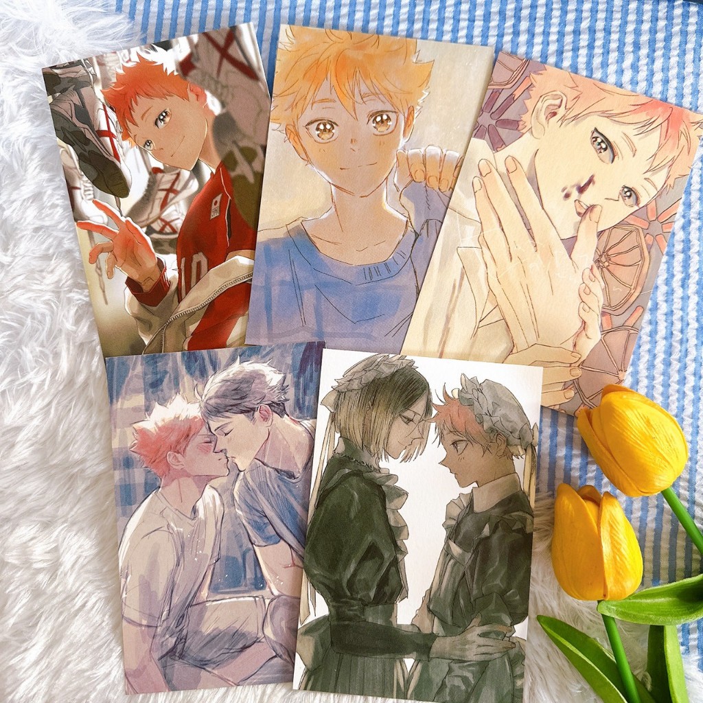 (✅พร้อมส่ง) Postcard Hinata Kenma Oikawa : Haikyuu! (เซ็ต 5ใบ)