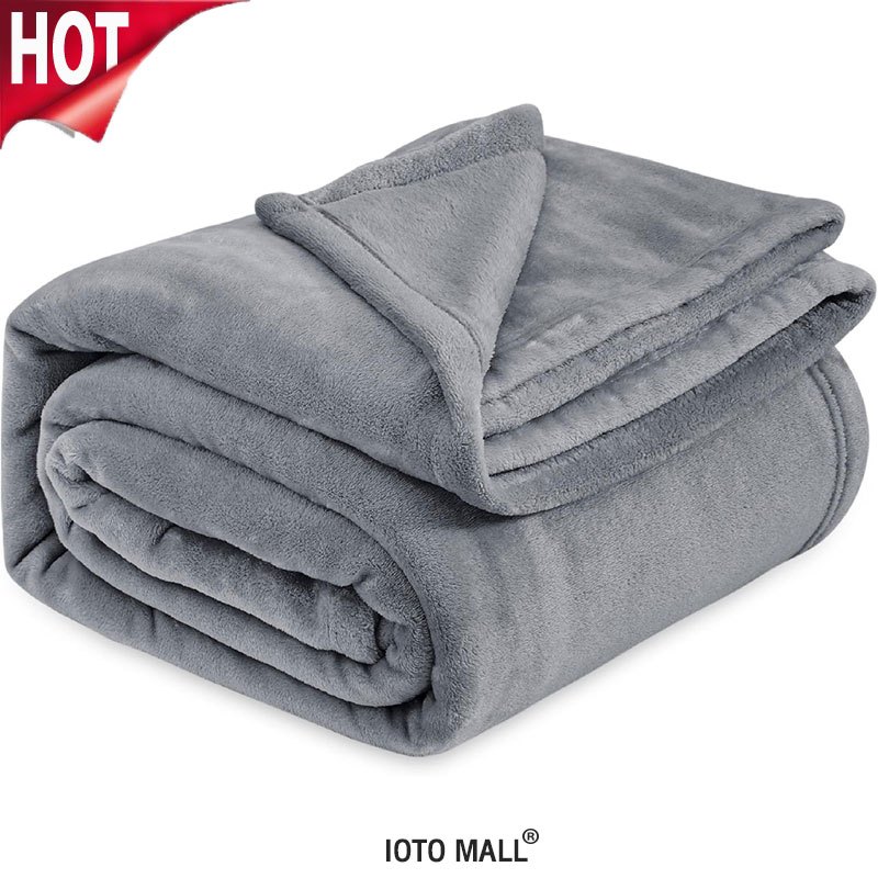 ผ้าห่ม ผ้าห่มนาโนสีพื้น 6 ฟุต ผ้าห่มขนแกะปะการัง ผ้าห่มสีธรรมดา ขน แกะ หนา ขนาด สีล้วนเนื้อผ้านุ่ม
