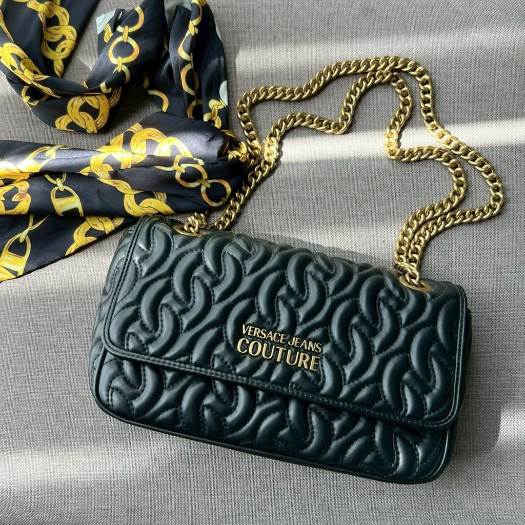 [พร้อมส่ง] ของแท้ New Versace Jeans Couture Quilted Crossbody Bag