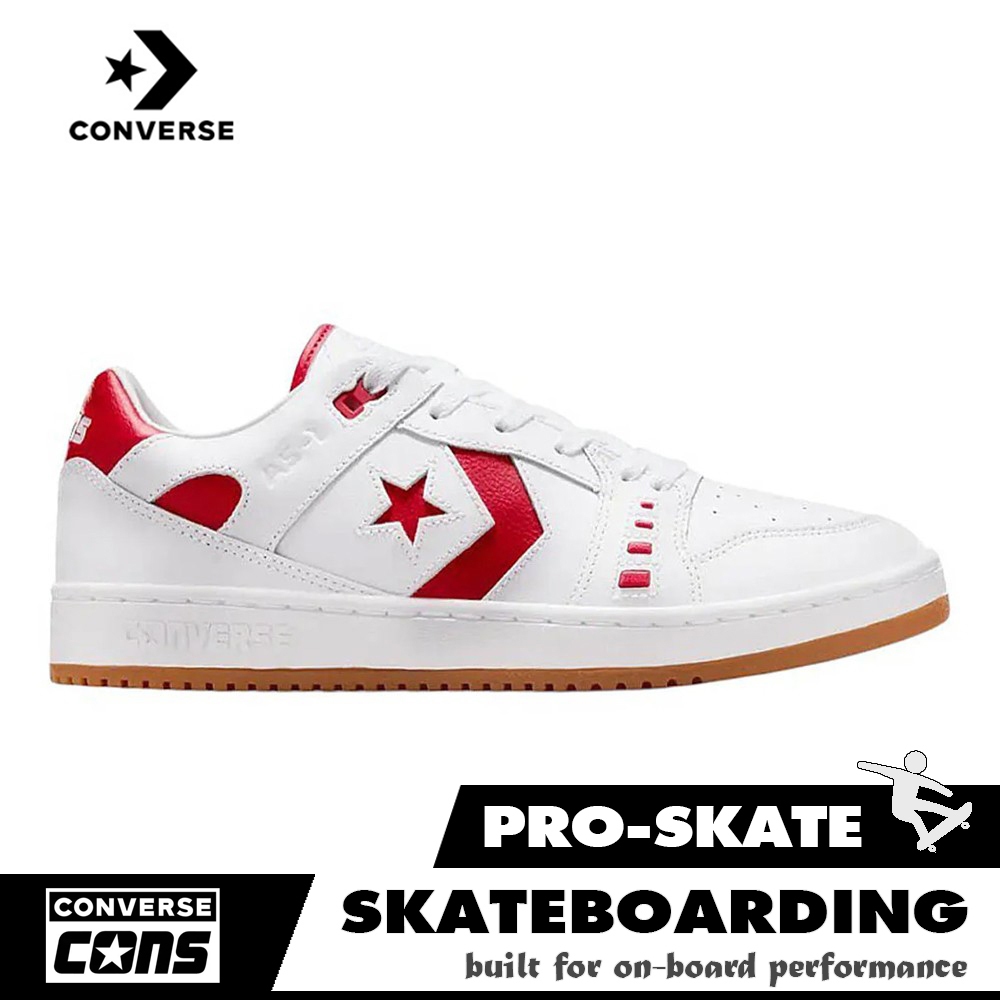 CONVERSE CONS รองเท้า AS-1 Pro Classic Leather Ox - White/Red [A10573CM_S5WTRE]