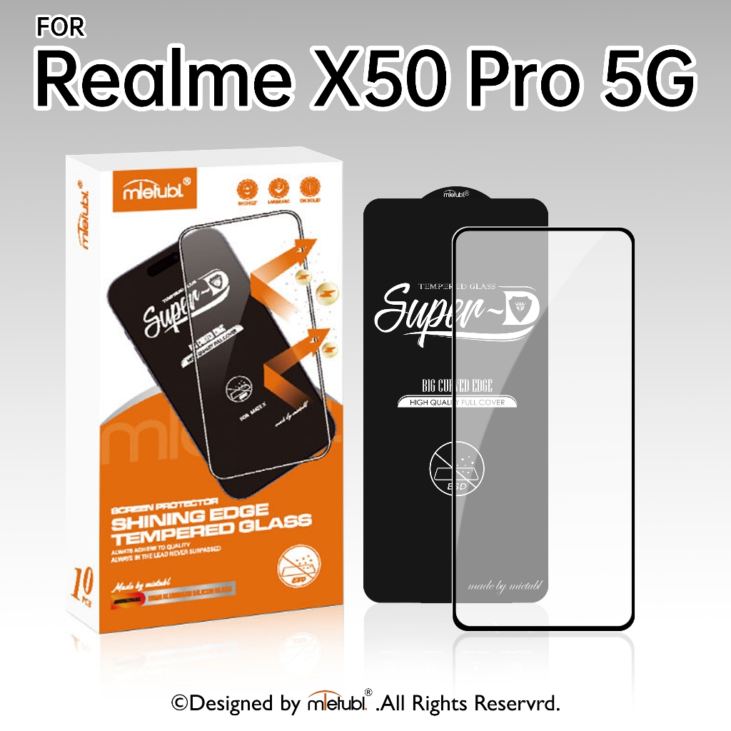 กระจกนิรภัย ฟิล์มไฮโดรเจล Mietubl For Realme X50 Pro 5G เต็มจอ