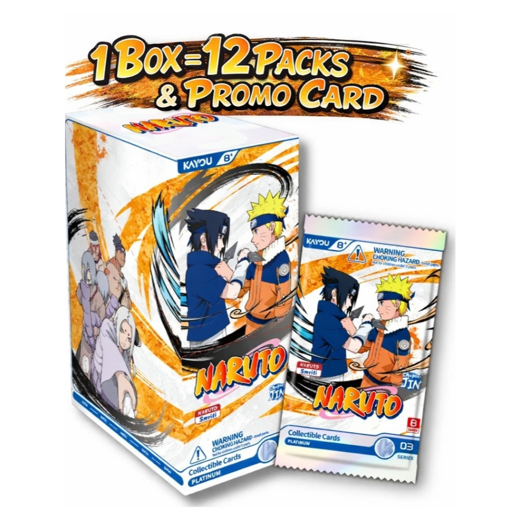 Naruto kayou jin3 english แบบกล่อง box นำเข้าจาก USA  พร้อมส่ง มีใบโปรโมPRแถมทุกกล่อง จัดส่งที่ไทย