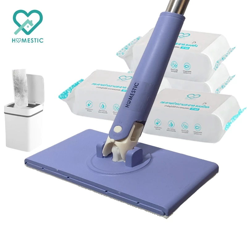 HOMESTIC ไม้ถูดันฝุ่นขนาดเล็ก ใช้บนกระดาษผ้า กระดาษใช้แล้วทิ้ง เหมาะสำหรับใช้กับผนังหรือหน้าต่าง