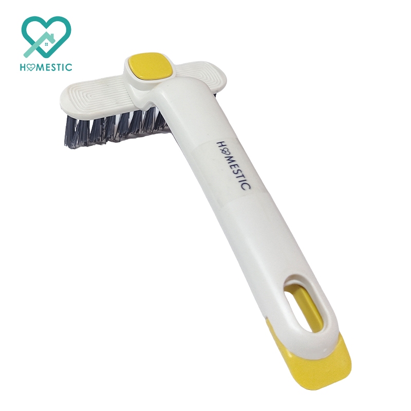 HOMESTIC แปรงอเนกประสงค์ แปรงขนแข็ง หมุนได้ สําหรับทําความสะอาดร่องกระเบื้อง และพื้นที่แคบ