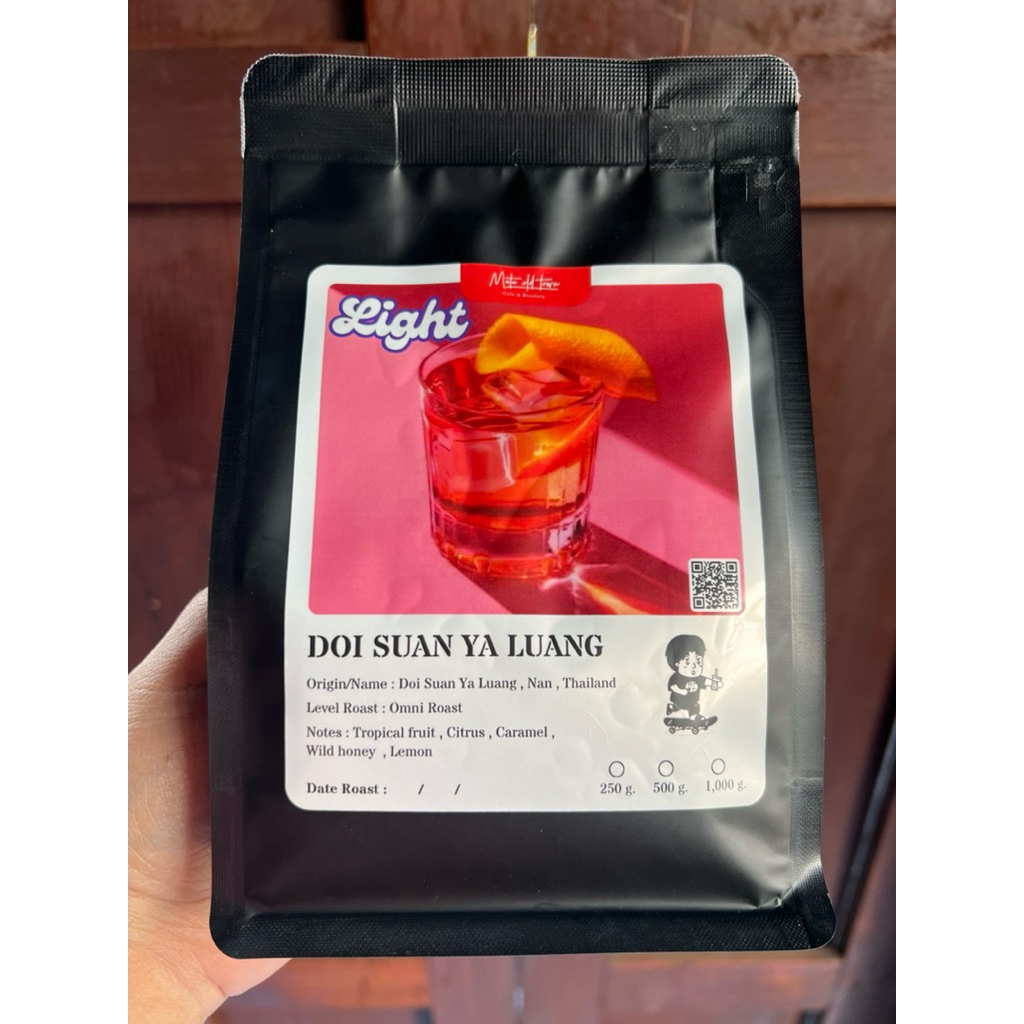 กาแฟ Doi Suan Ya Luang Coffee Bean Nan Thailand Arabica 100% Omni Roast 250 g