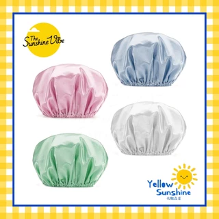 The Sunshine Vibe หมวกคลุมผมอาบน้ำ 2 ชั้น รุ่น Timeless ใบใหญ่ ผิวลื่นมัน บุ EVA ด้านใน Double Layer Shower Cap