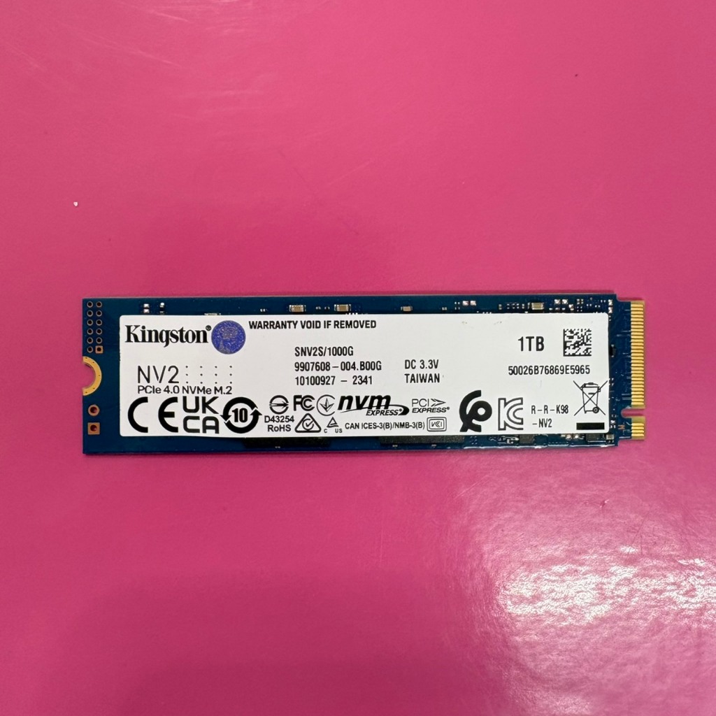 SSD  M.2  NVME  1TB  KINGSTON  NV2  PCle 4.0  ประกัน  Advice  24/01/2027