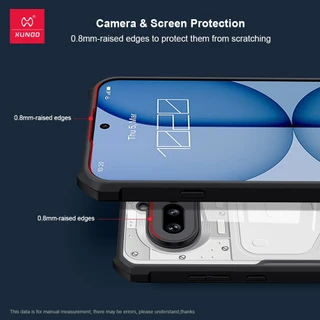 Xundd เคส ใช้สำหรับCase Nothing Phone 4a Pro เคส โทรศัพท์กันกระแทก ป้องกันรอยขีดข่วน ป้องกันการกระแทก แผงด้านหลังโปร่งใส