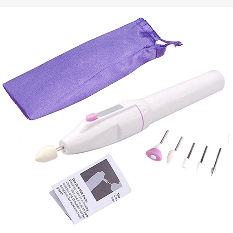 1 Set Portable Mini Nail Drill Machine Tools Accessories For Remove Polygel Polish