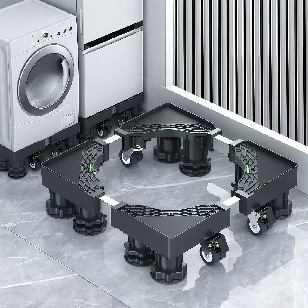 NeatBox ฐานรองเครื่องซักผ้า/ตู้เย็น ปรับขนาดได้ ล้อหมุน 360° รับน้ำหนัก 350KG กันสั่น แข็งแรงพิเศษ