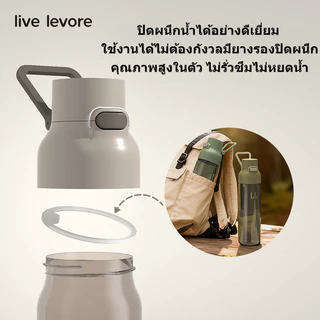 Live Levore แก้วกินน้ำกีฬา Tritan สีเข้มคลาสสิก 750ml พกพาสะดวก ไม่มี BPA ทนร้อนทนเย็น ทนต่อการกระแทก
