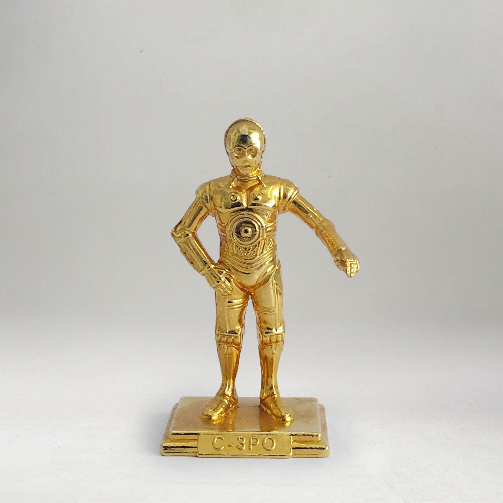1994 VINTAGE ACTION MASTERS STAR WARS GOLD-TONED DIE-CAST METAL C-3PO FIGURE MAIL-IN EXCLUSIVE - 6CM