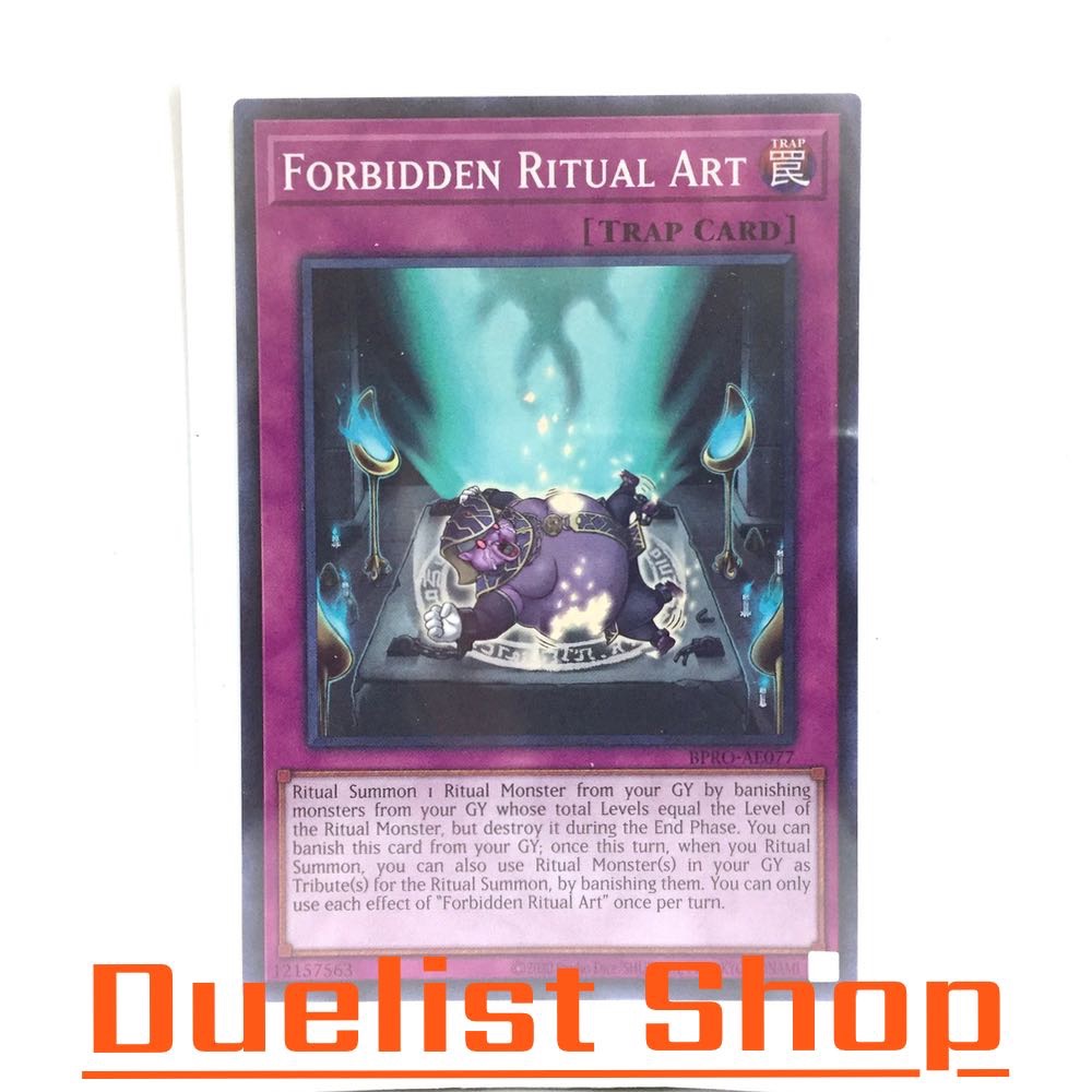 Forbidden Ritual Art (N)) Trap [Normal] ชุด BPRO-AE077 การ์ดยูกิโอ (Yu-Gi-Oh!) OCG Asia EN