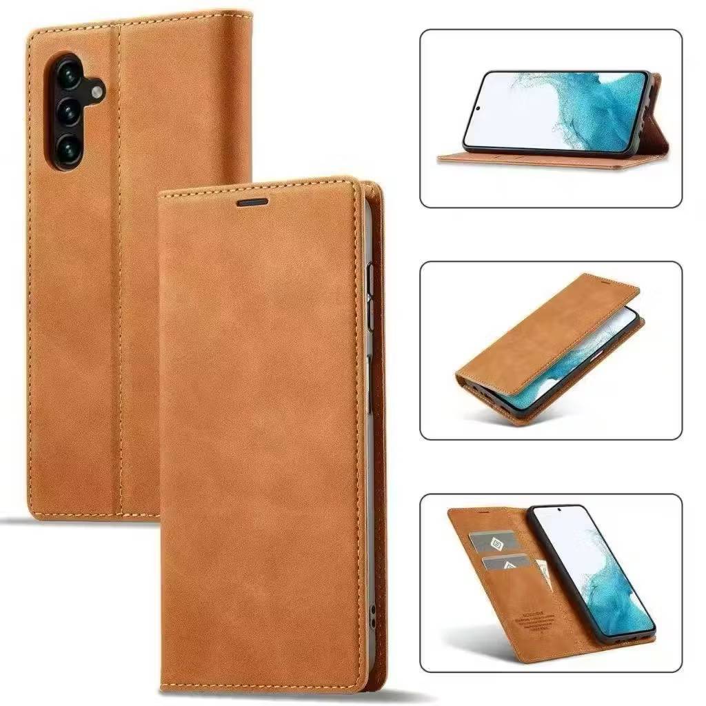 เคสฝาพับหนัง Xunte ตั้งได้ สำหรับ Samsung A7 2018 A10 A10S A20 A20S A22 4G A30 A30S A31 A50 A50S A51 A70 A71 A9Pro M32