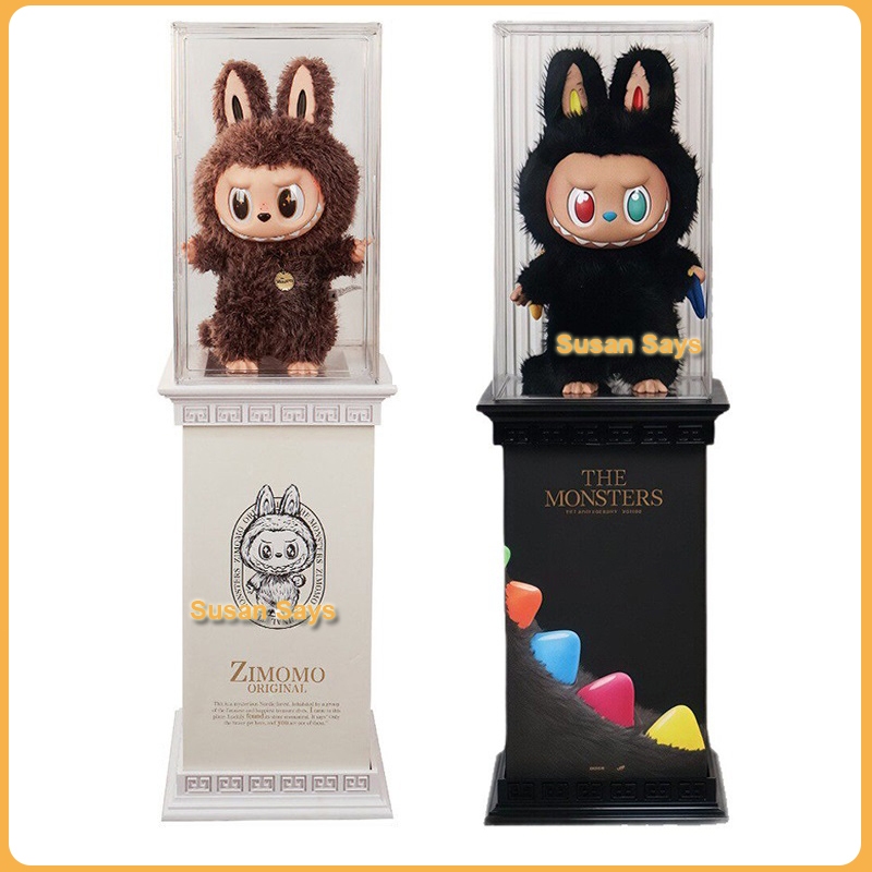ZIMOMO กล่องอะคริลิกแสดงคอลัมน์โรมัน กล่องเก็บของ THE MONSTERS 10th Anniversary