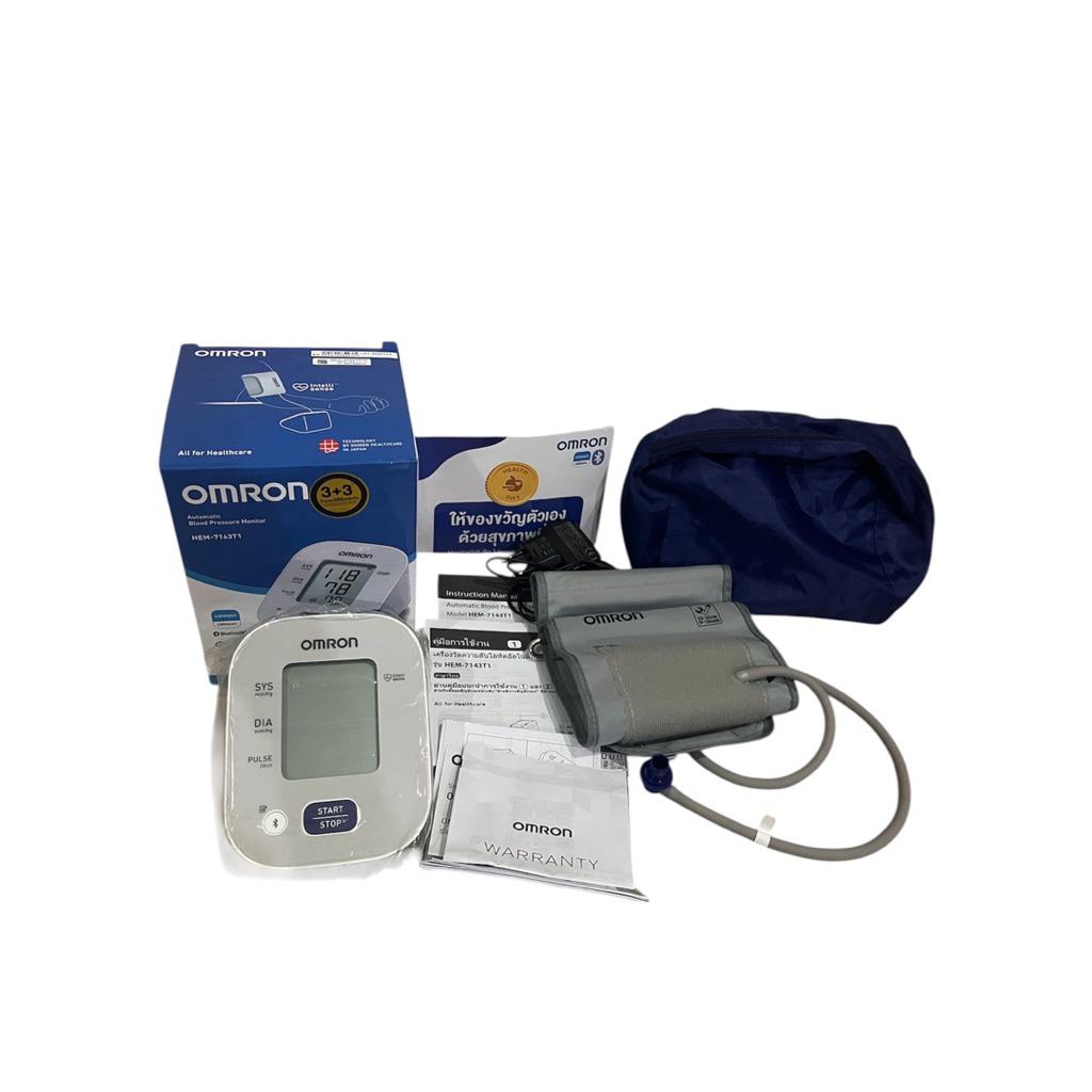 เครื่องวัดความดัน Omron HEM-7143T1 แท้!!! อะไหร่ครบ ประกันเครื่องถึง ปี 2031 สภาพดีมากๆๆๆ