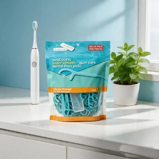 ส่งฟรี 🧋ไหมขัดฟัน watsons แพค 300 ด้าม ไหมขัดฟัน