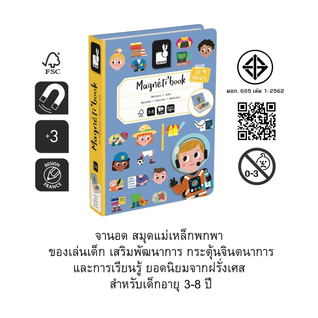 JANOD, Magneti'Book, Jobs สมุดแม่เหล็กเสริมพัฒนาการ รูปที่ 2