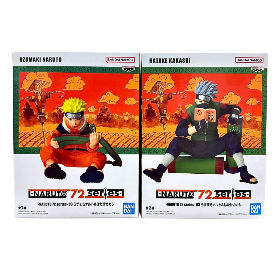 Banpresto NARUTO 72 series 03 Uzumaki Naruto & Hatake Kakashi Figure Japan Sasuke Sakura Jiraiya