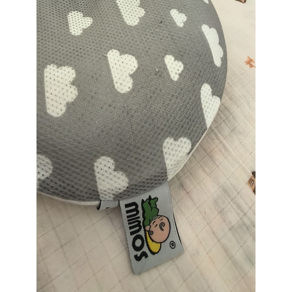 mimos pillow หมอนหัวทุย ไซส์ s (มือสองราคาถูก) สำหรับรอบศรีษะ 36-46 ซม. +ปอกหมอน2ชิ้น (หมดอายุ12-202