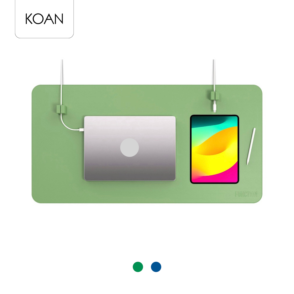 แผ่นรองโน๊ตบุ๊ค Function 101 - Desk Mat Pro + 2 Cable Blocks