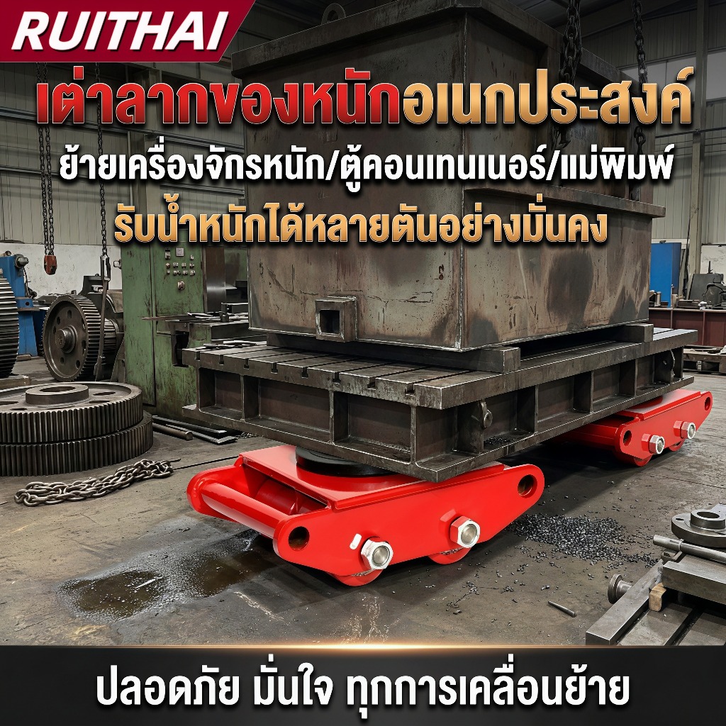 เต่าลากเครื่องจักร 3ตัน 6ตัน 8ตัน รถถัง อุปกรณ์มือถือ เต่าลากเครื่องจักร ย้ายเครื่องจักร รถเข็นมือ