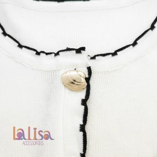 กระดุมดีไซน์ทะเลสุดหรู กระดุมตกแต่งเสื้อผ้า เปลือกหอย ดาวทะเล แฟชั่นงาน DIY alloy button JLZ