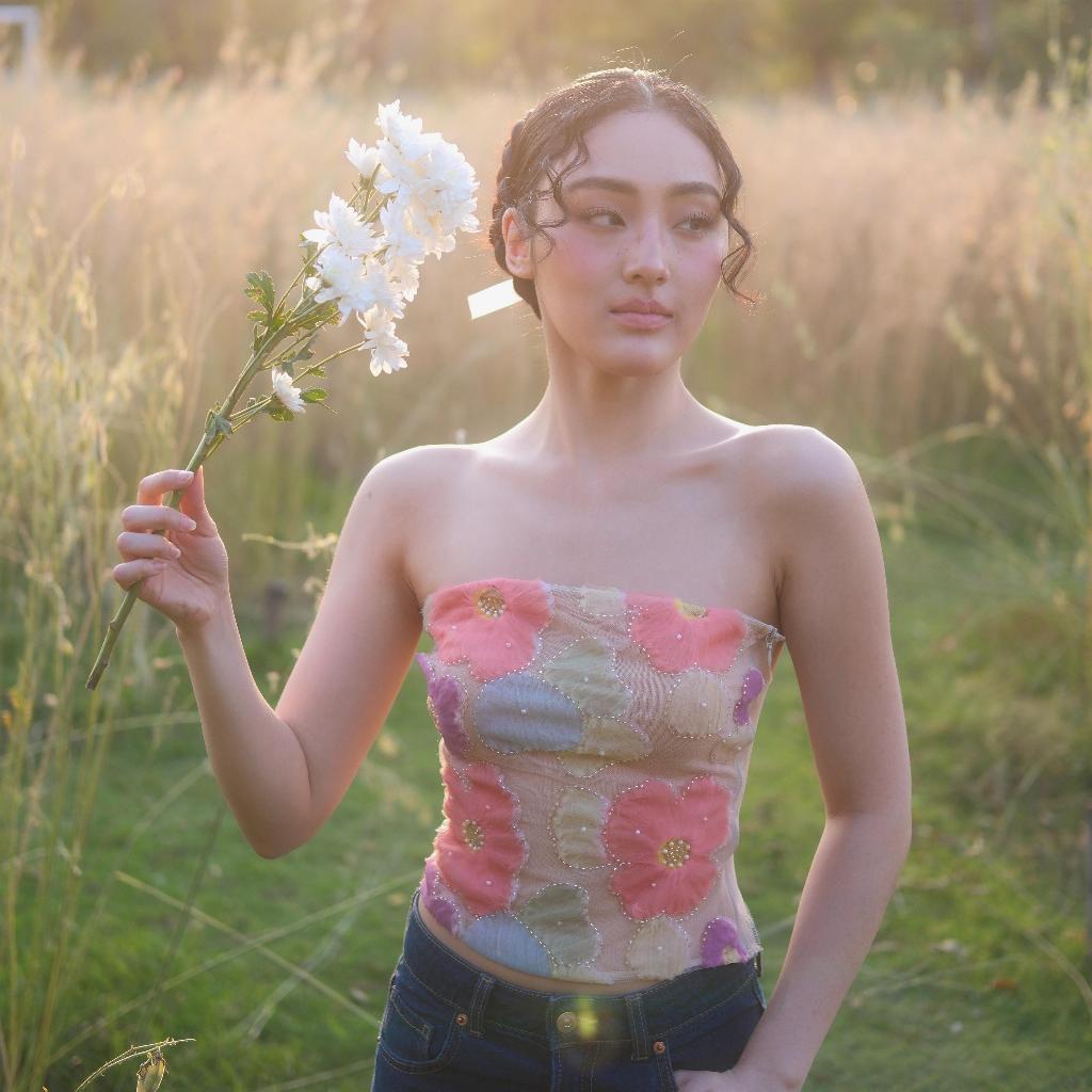 SIMR - Flourish Top เสื้อเกาะอกหน้าไหว้หลังหลอก