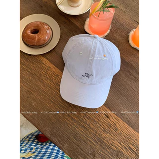 (พร้อมส่ง🛻)หมวกปักอักษร ตัว M Minimal Cap 🌼✨🧢 ปรับระดับได้ มีให้เลือกหลายสี