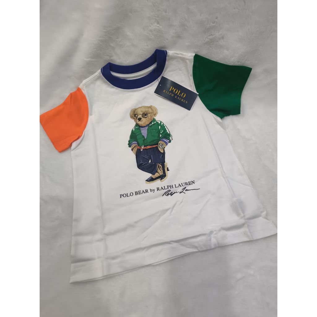 เสื้อยืด เด็กชาย Polo Ralph Lauren Bear แท้ 100% นำเข้า USA.🇺🇸 New with Tag

