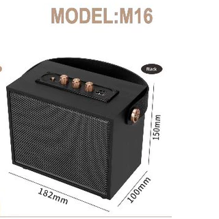 ลำโพงบลูทูธ M16PRO 3 นิ้ว พกพาได้ แบต 1800mAh ใช้งานยาวนาน เสียงดัง รองรับ USB/TF ลำโพงพกพา