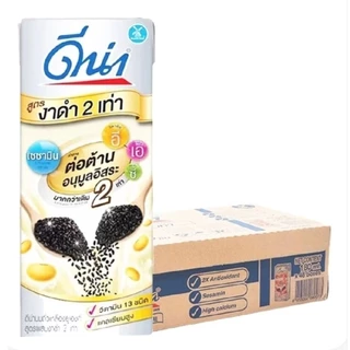 #ดีน่า นมถั่วเหลือง ยูเอชที รสงาดำ 180มล. x 24กล่อง ,180มล ×48กล่อง#ดีน่างาดำ