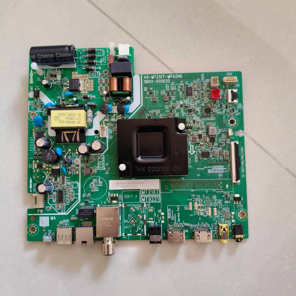#ทีซีแอล TCL เมนบอร์ดทีวีทีซีแอล Mainboard TV พาร์ท 40-MT21X7-MPA2HG ใช้กับรุ่น 32S65A 32S66A 32S650