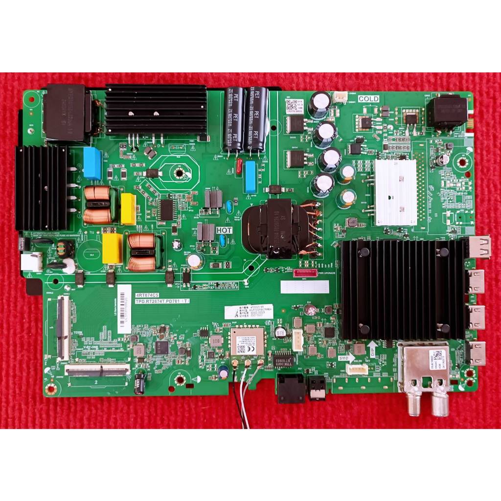 เมนบอร์ดทีวี LG รุ่น 65UT7350PSB.CTMFBH พาสบอร์ด TPD.RT2874T.PD781 อะไหล่แท้ของถอดจากเครื่องใหม่ พร้