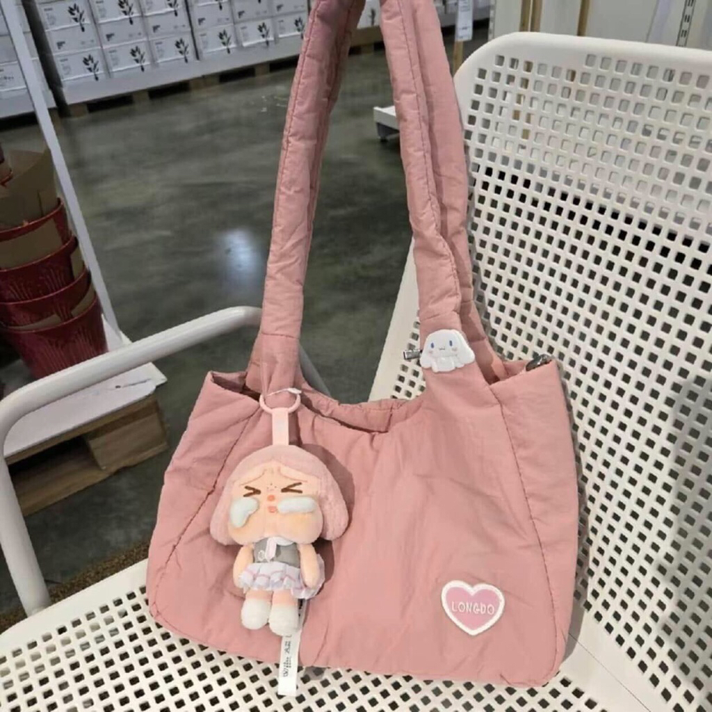 [BEST SELLER] กระเป๋าสะพายไหล่ Umi bag ผ้านุ่มลื่น ตัวปิดกระเป๋าเป็นซิป ขนาดใส่ ipad ได้