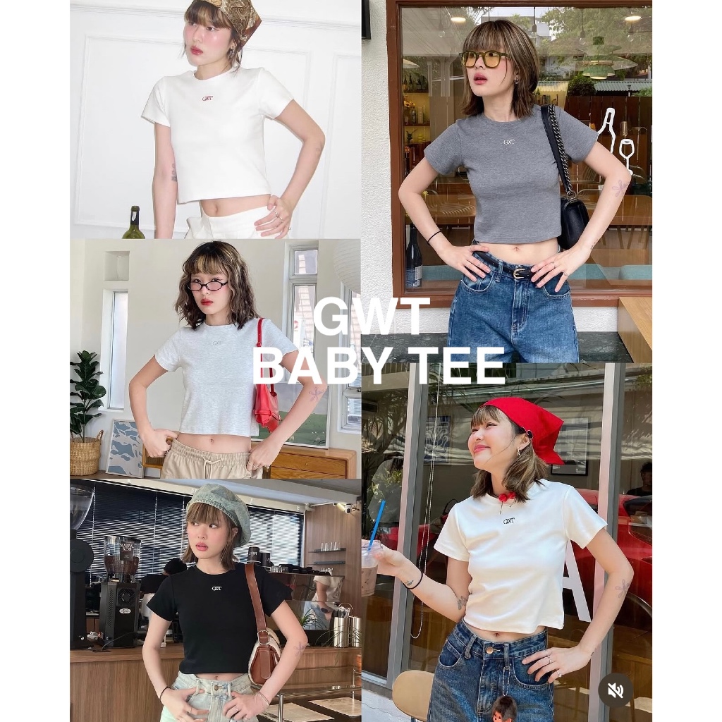Geschwisters"GWT Baby tee"(ความยาวใหม่18“)พร้อมส่ง
