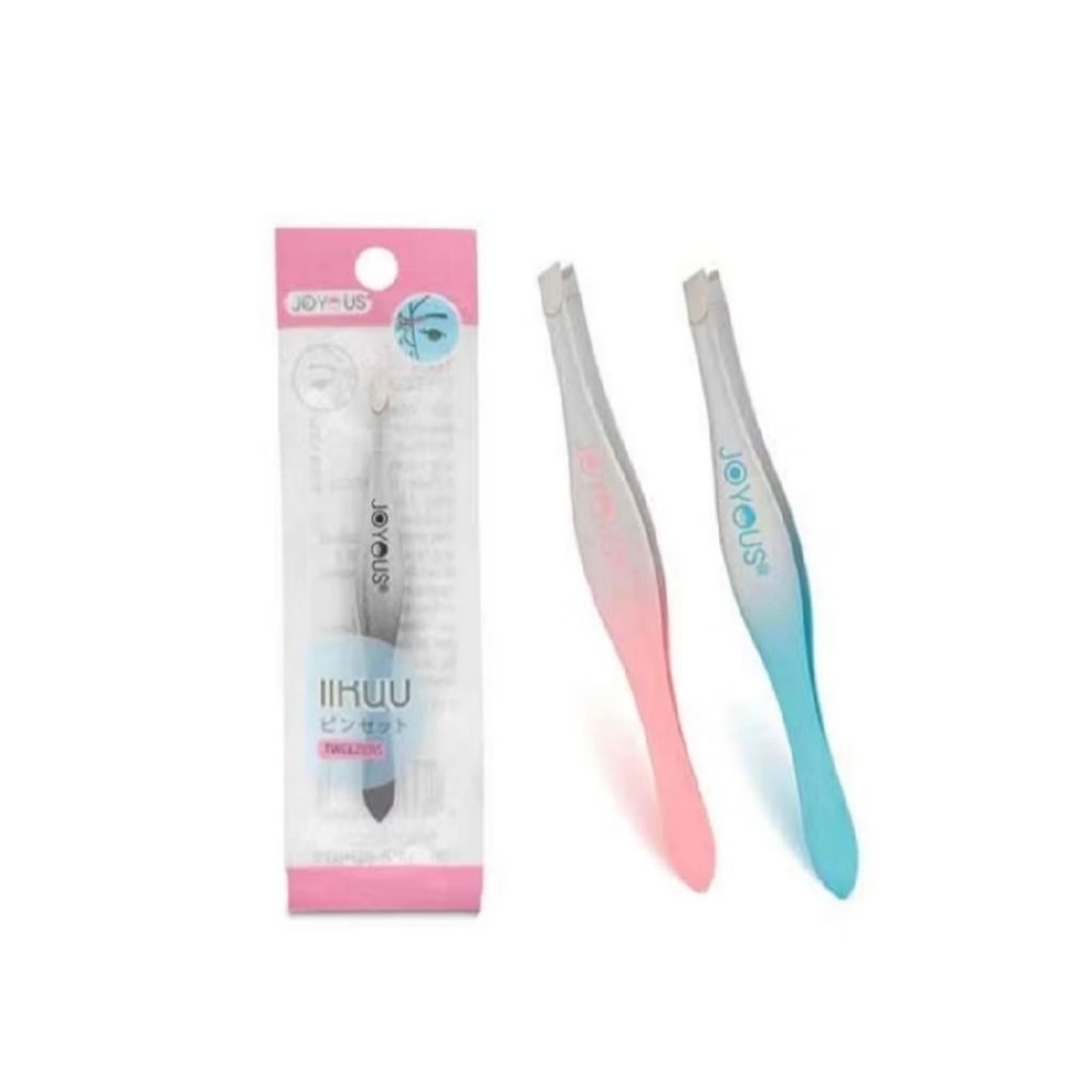 แหนบ คม ทน จอยอัส Tweezer Joyous brand stainless steel คละสีสวย ถอนขน ถอนหงอก ขนรักแร้