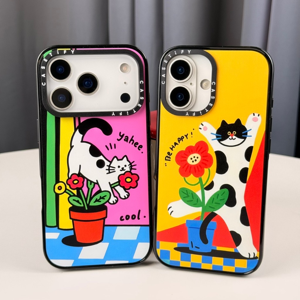 เคส iPhone Popphone ลายการ์ตูนแมวสุดคิ้วท์