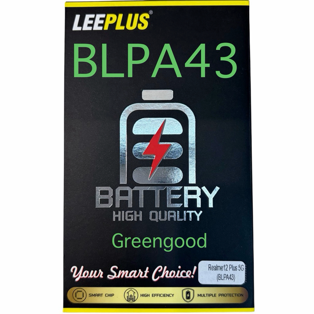 BLPA43 แบต Realme 12Plus 5G แบตเตอรี่ Realme 12 5G / Realme 12+ 5G แบตมี มอก. รับประกัน 1 ปี Leeplus