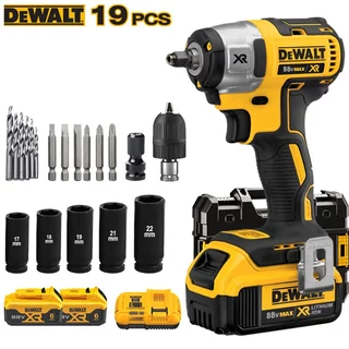 【มอบของขวัญ】88v 980n.m บล็อกไฟฟ้า ประแจไฟฟ้า ประแจกระแทก เครื่องมือช่าง 2เตอรี่ลิเธียมชาร์จเร็ว + 19pcs