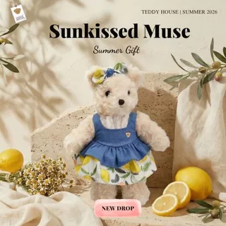 Teddy House : Sunkissed Muse Collection ต้อนรับซัมเมอร์ที่สดใส ชุดตุ๊กตาหมี 8 10 12 นิ้ว ของขวัญ น่ารัก