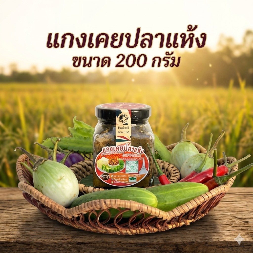 [โปรโมชั่น] บุญนคร แกงเคยปลาแห้ง เคยปลาแห้ง ขนาด 200 กรัม ของดีเมืองนครฯ