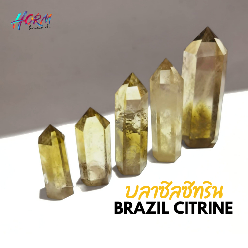 //Tower// หิน บลาซิลซิทริน ฺฺBrazil Citrine หินแห่งความสุขสดใส ความสำเร็จ เจริญรุ่งเรือง