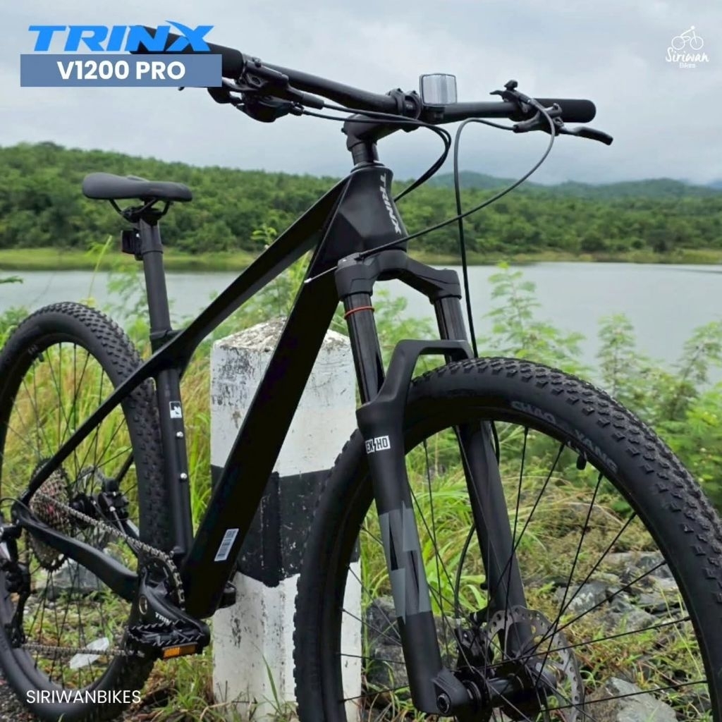 เสือภูเขาคาร์บอนองศาแข่งขัน​TRINX​ V1200PRO ชุดขับ​Deore สุดโหด